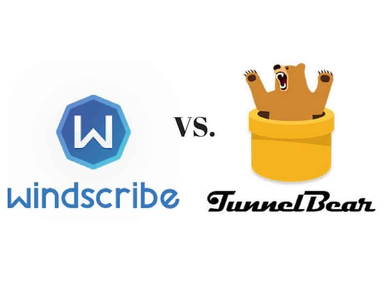 WindScribe vs TunnelBear