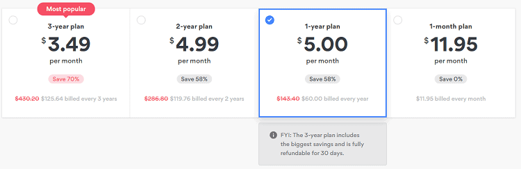 nordvpn pricing