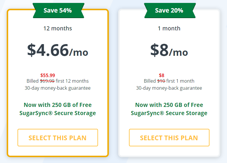 strongvpn pricing