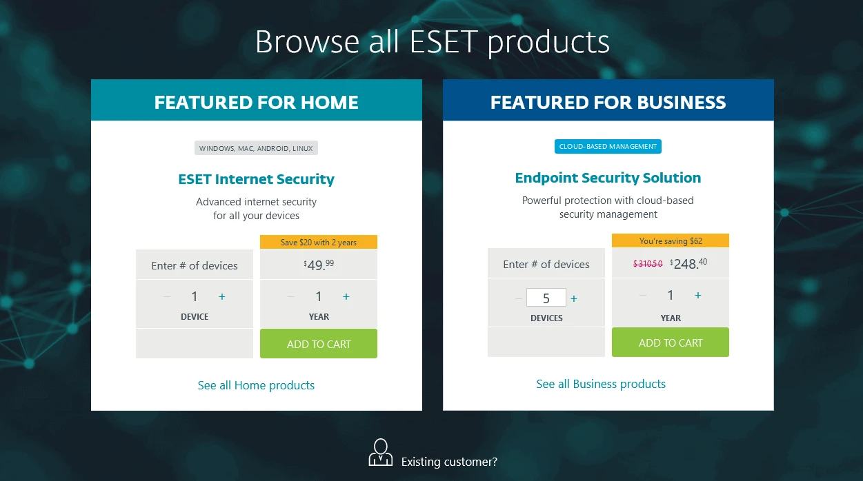 eset pricing