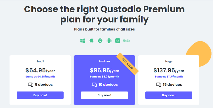 Qustodio Pricing