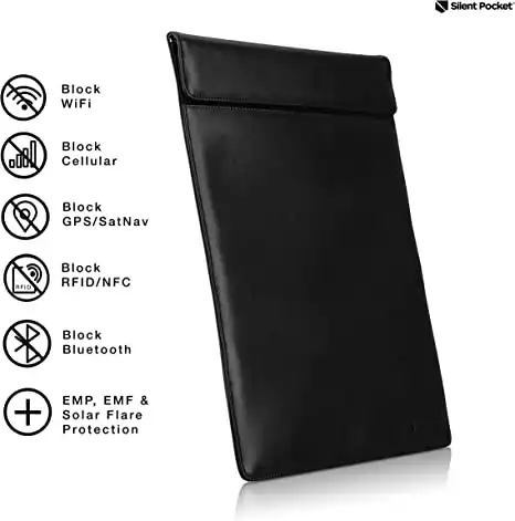 Silent Pocket XL Faraday Cell Phone Sleeve